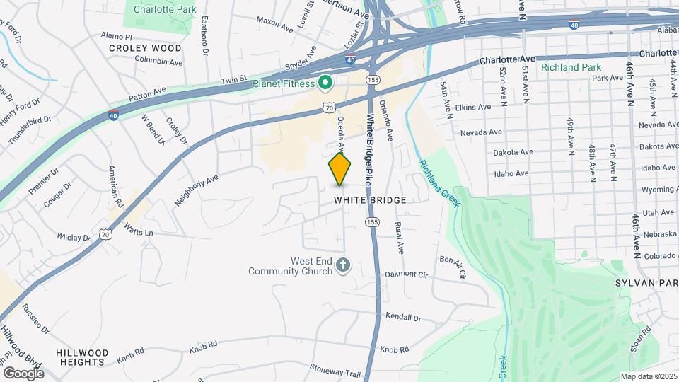 203 Oceola Ave Map and Location Details