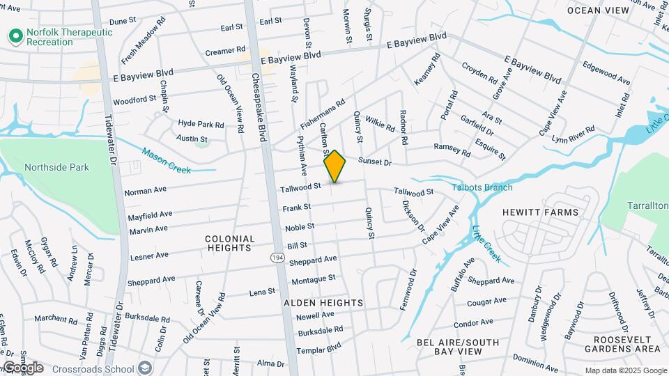 1303 Tallwood St Map and Location Details