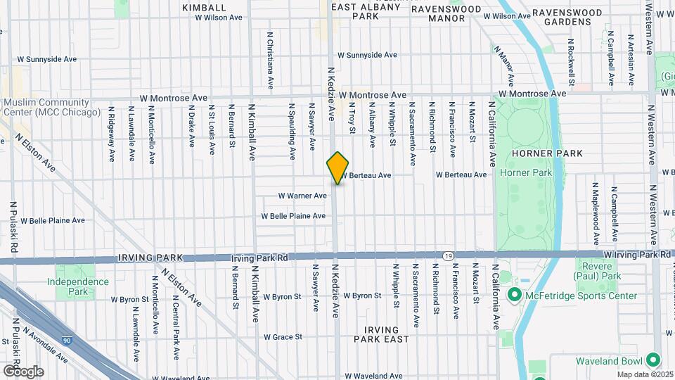 4141 N Kedzie Ave Map and Location Details