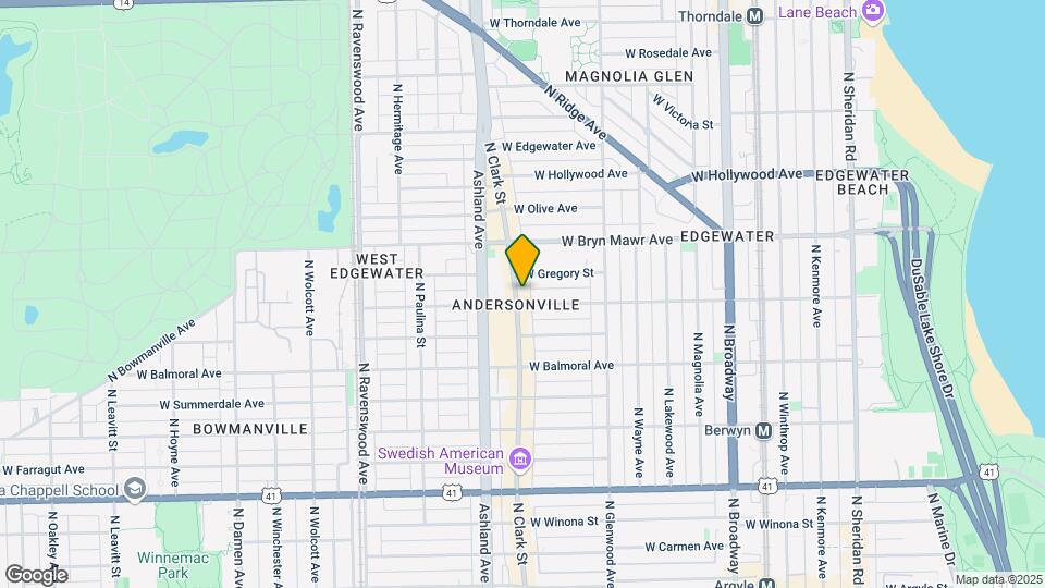 5507 N Clark St Map and Location Details