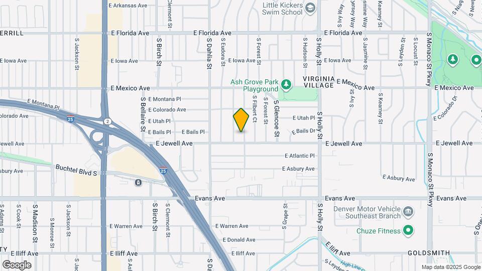 1877 S Fairfax St Map and Location Details