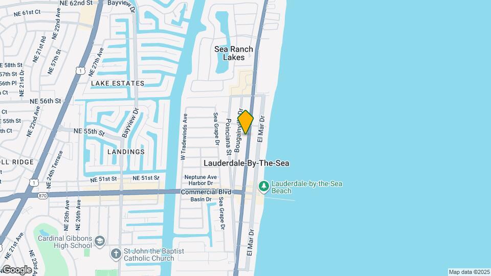 4541 N Ocean Dr Map and Location Details