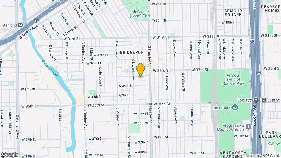 837 W 33rd Pl Map and Location Details