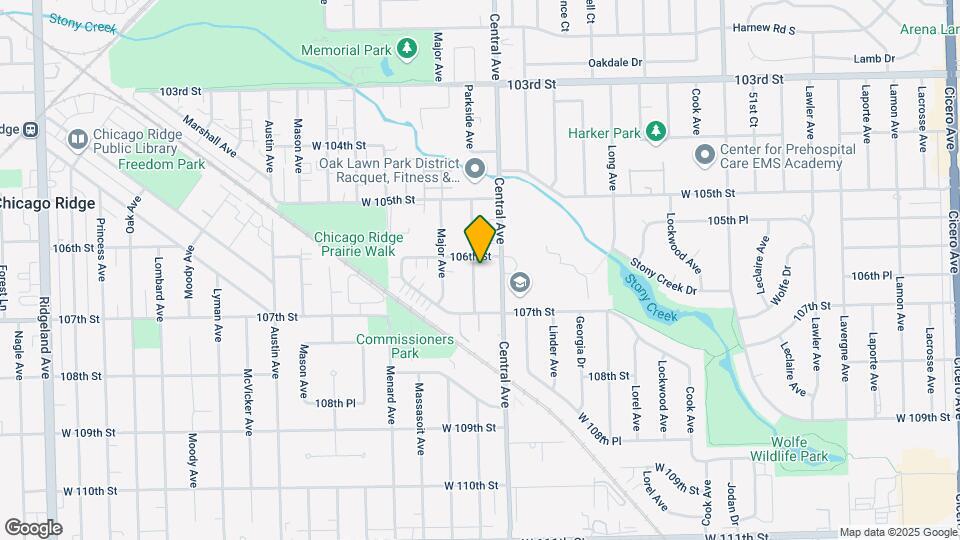 10607 Parkside Ave Mapa y Detalles de la Ubicación