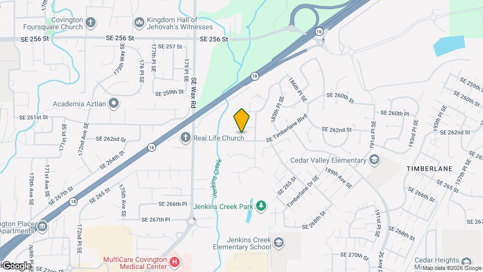 18232 SE 262nd Pl Map and Location Details