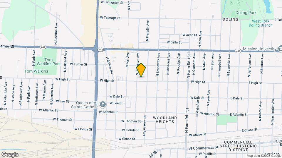 1123 W High St Mapa y Detalles de la Ubicación
