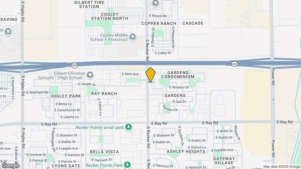 1360 S Sabino Dr, Unit GARDENS Map and Location Details