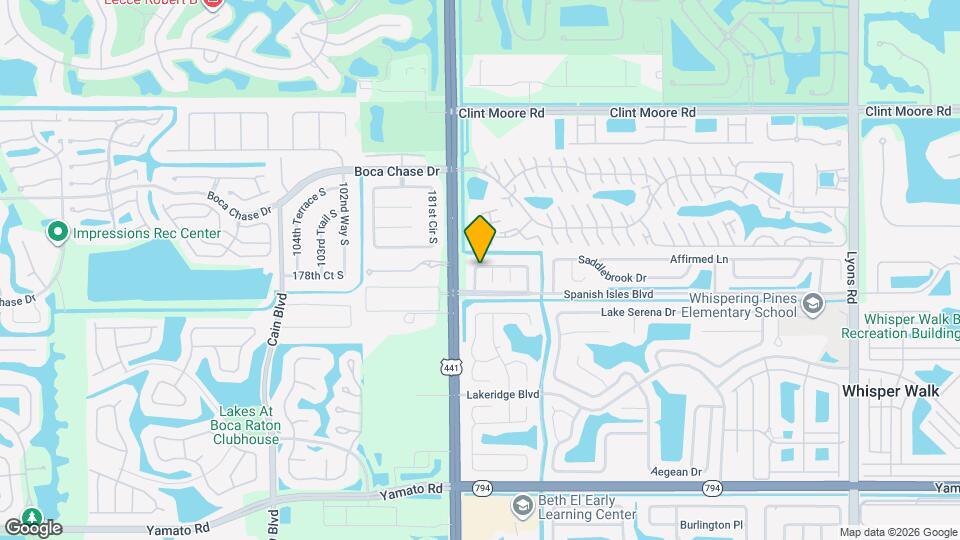 9940 Spanish Isles Dr Map and Location Details