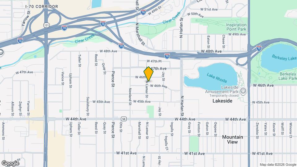 6385 W 46th Ave Map and Location Details