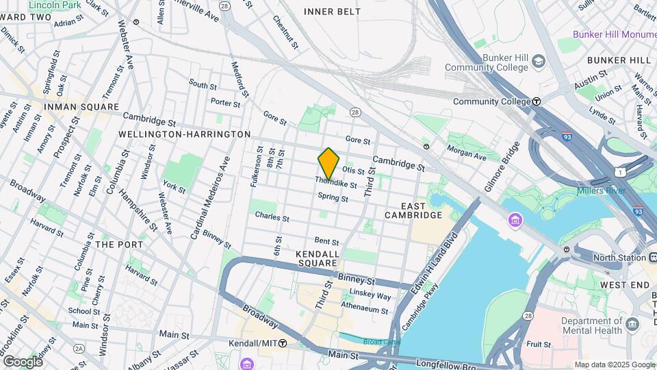104 Thorndike St Map and Location Details