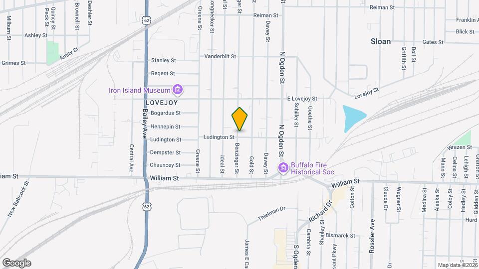 214 Ludington St Map and Location Details