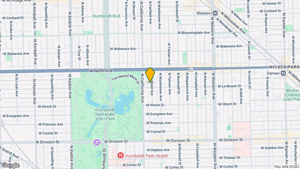 1508 N Fairfield Ave, Unit 2 Mapa y Detalles de la Ubicación
