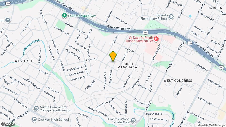 4502 Banister Ln, Unit B Map and Location Details