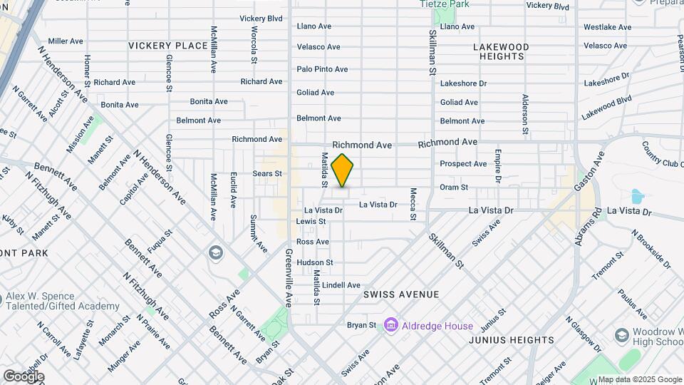 5826 Oram St Map and Location Details