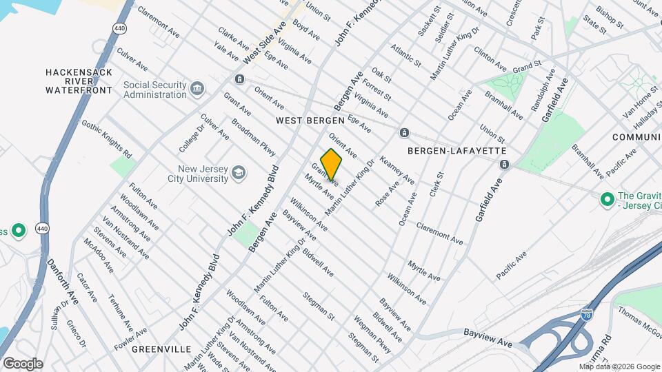 105 Grant Ave, Unit 3R Map and Location Details