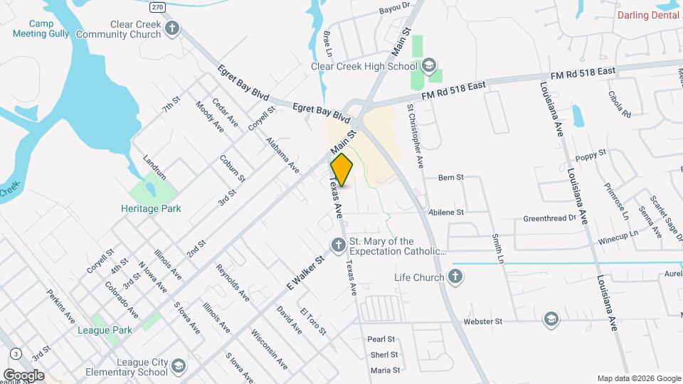 116 Texas Ave Map and Location Details