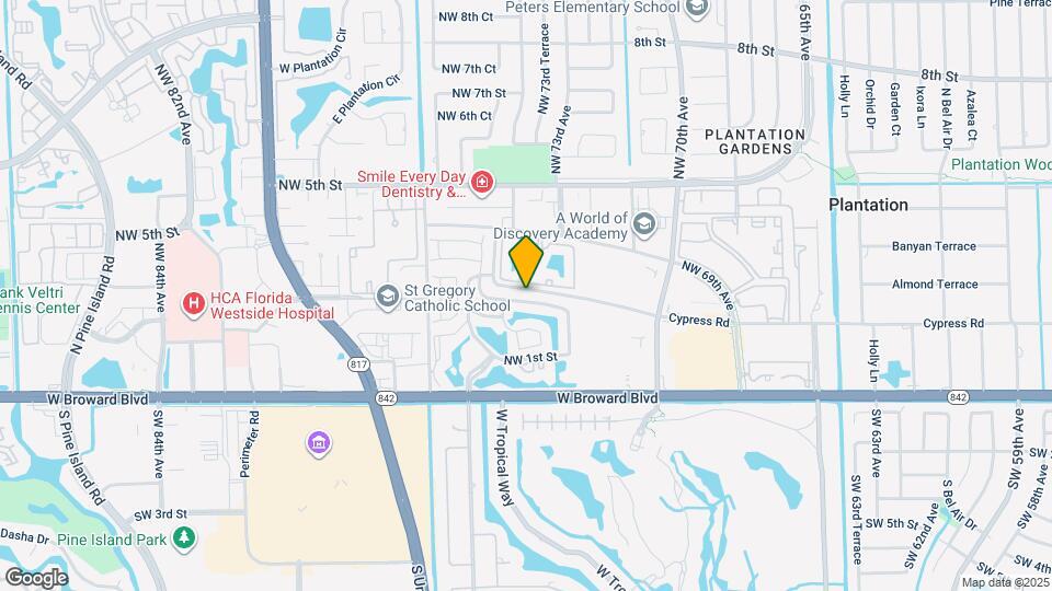 7333 NW 1st Manor Map and Location Details