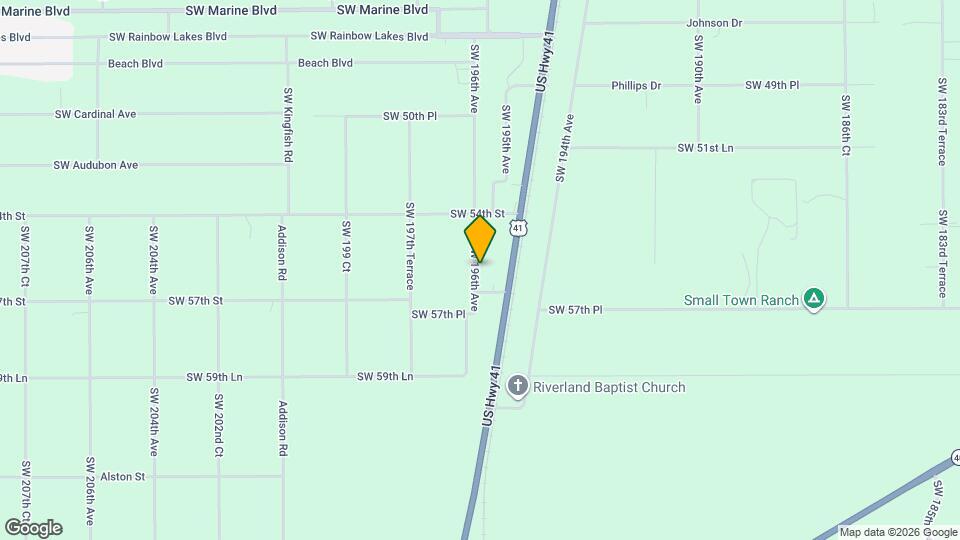 5607 SW 196th Ave Map and Location Details