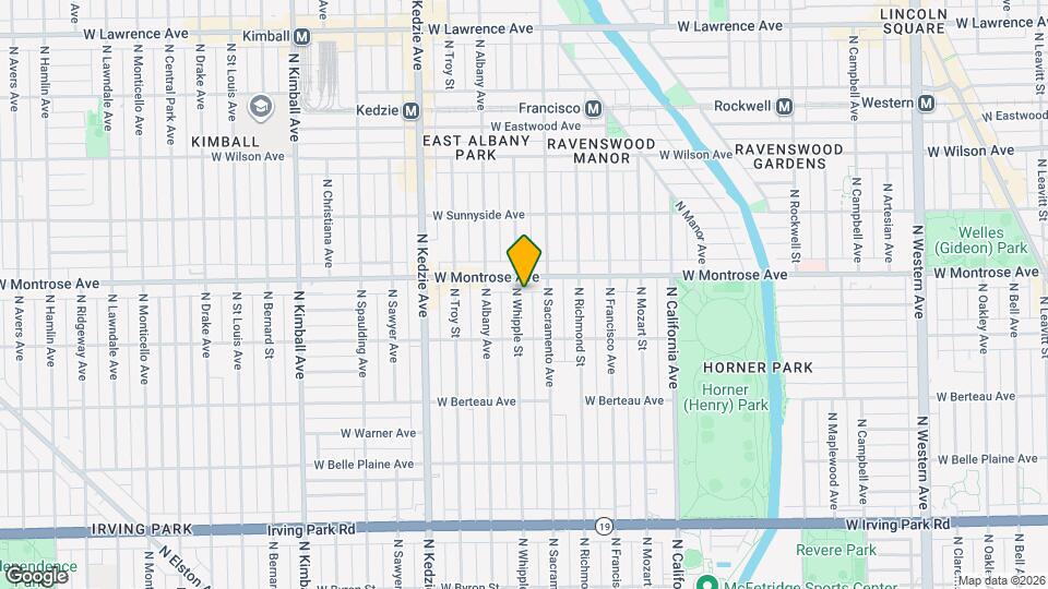4345 N Whipple St Map and Location Details