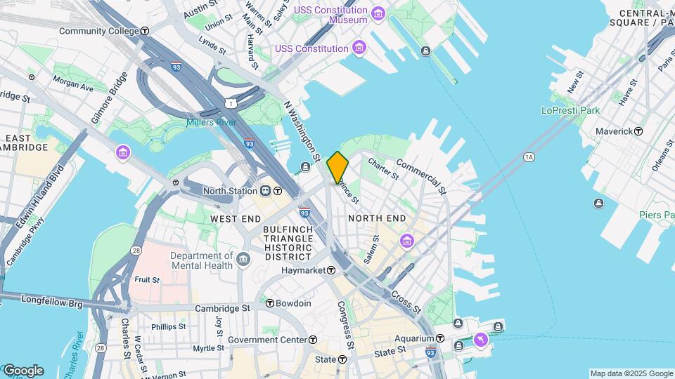 205 Endicott St Mapa y Detalles de la Ubicación