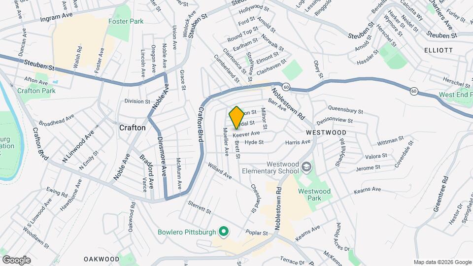 1466 Keever Ave Map and Location Details