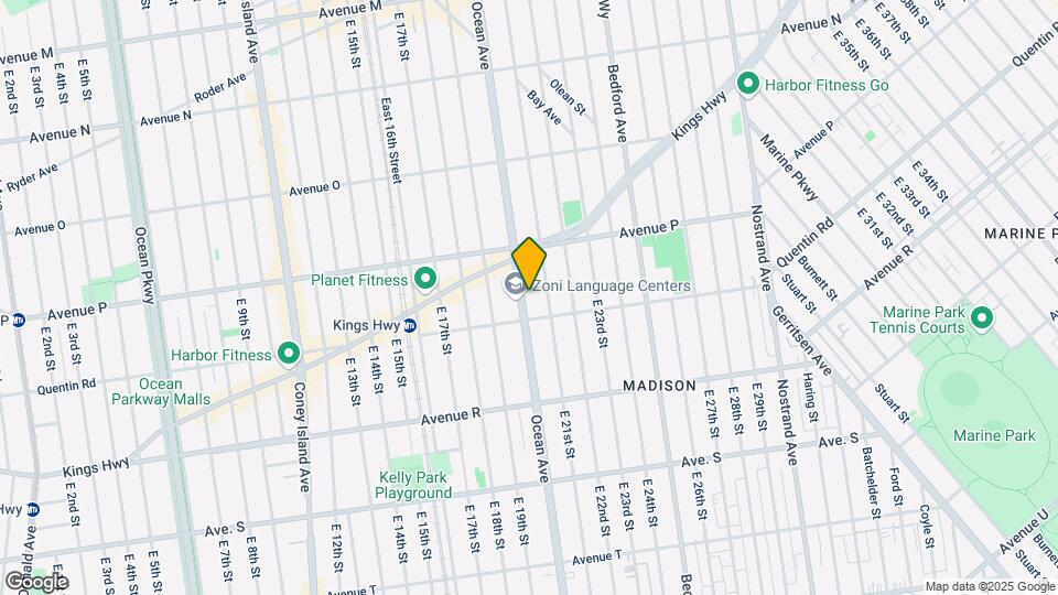 2145 Ocean Ave Mapa y Detalles de la Ubicación