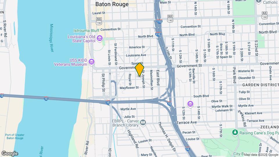 656 Beauregard St, Unit Large Downstairs Map and Location Details