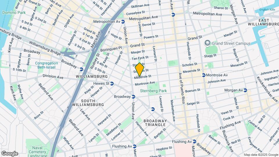 30 Meserole St Mapa y Detalles de la Ubicación
