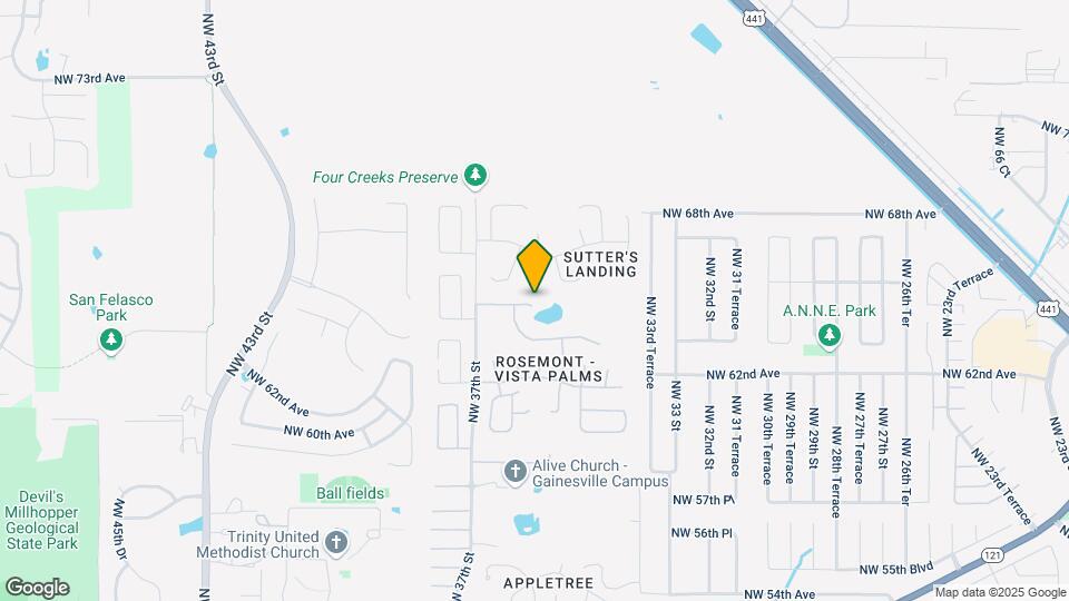 3612 NW 64th Ln Map and Location Details