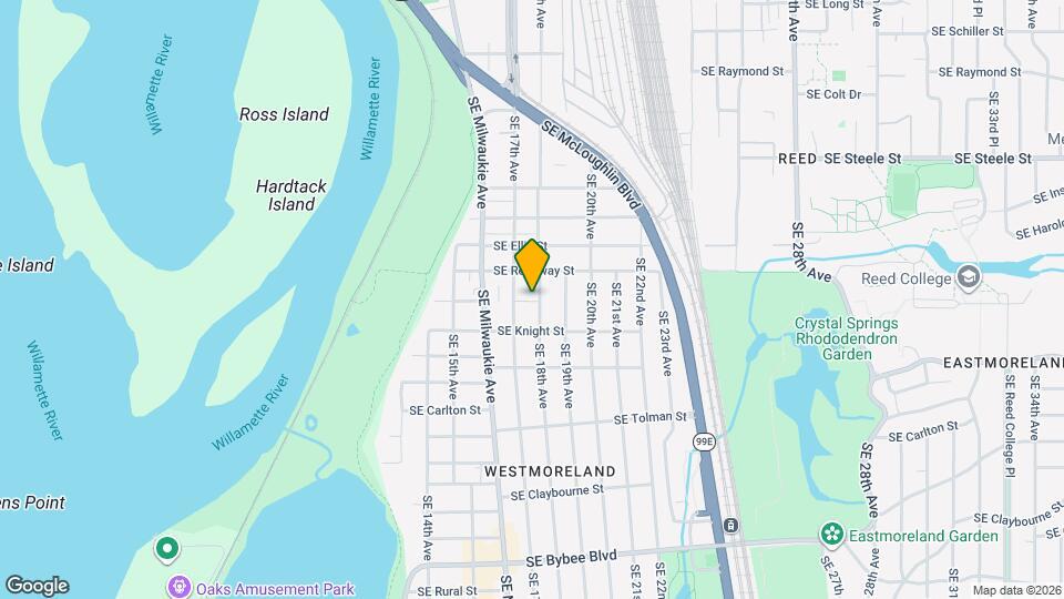 1781 SE Ramona St Map and Location Details