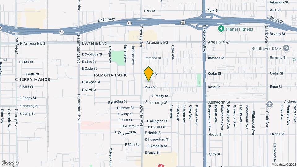 8525 Rose St Map and Location Details