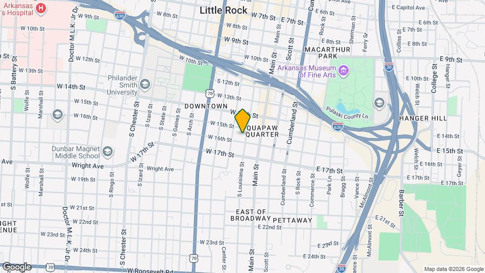 1512 S Louisiana St, Unit 1 Map and Location Details