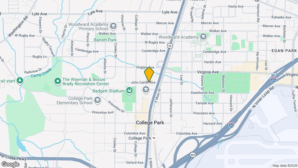 1850 John Calvin Ave Mapa y Detalles de la Ubicación