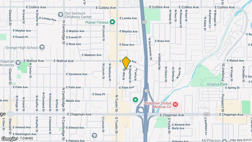 427-433 N Oak St Map and Location Details