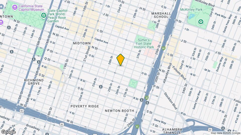 2510 O St Map and Location Details