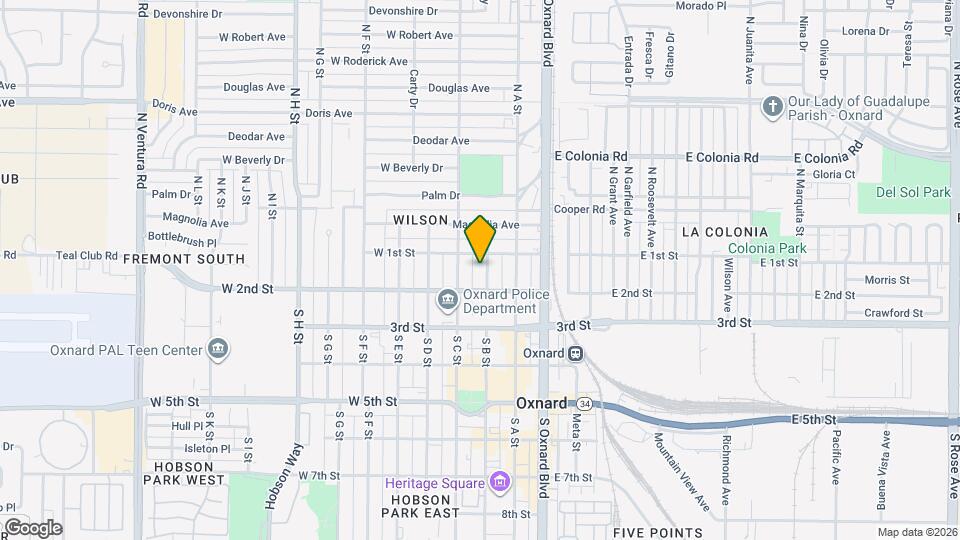 127 S B St, Unit 1 Map and Location Details