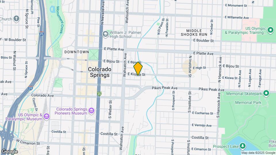 441 E Kiowa St Map and Location Details