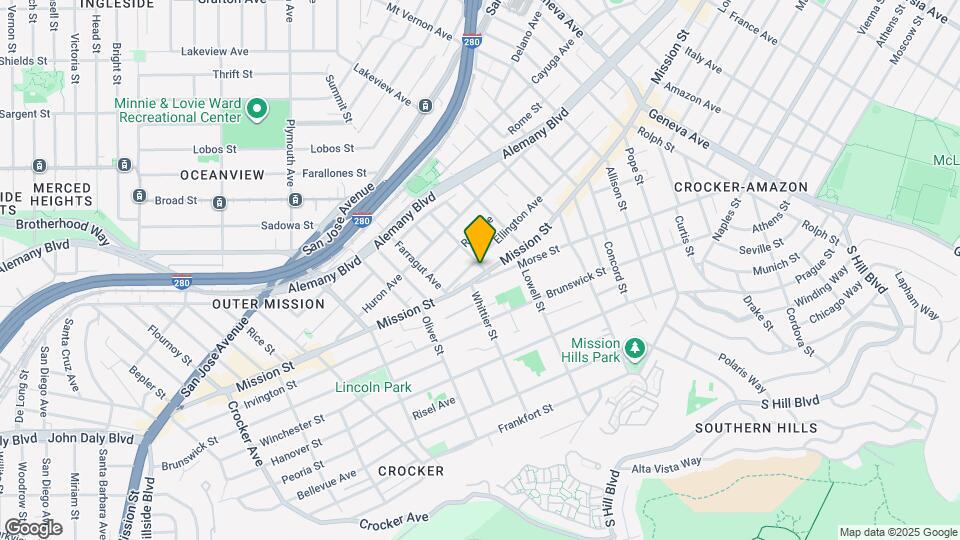 5650 Mission St Map and Location Details