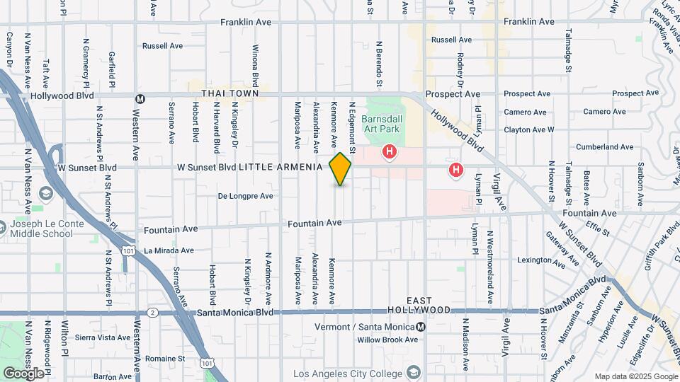 1406 N Kenmore Ave Map and Location Details