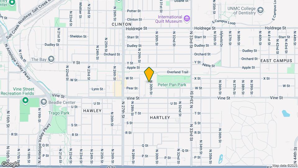 923 N 30th St Map and Location Details
