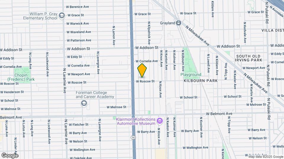4742 W Roscoe St Mapa y Detalles de la Ubicación