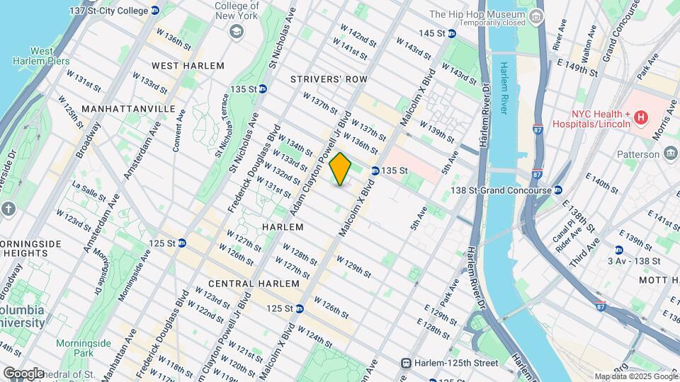 132 W 133rd St Map and Location Details