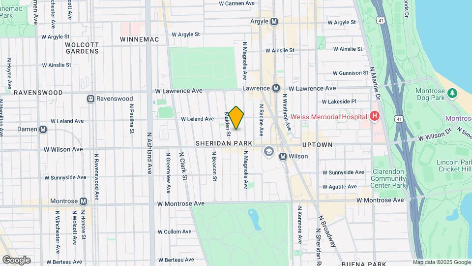 4625 N Malden St Map and Location Details