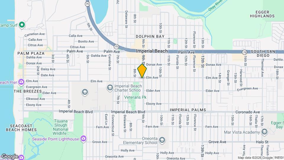891 Elm Ave Map and Location Details