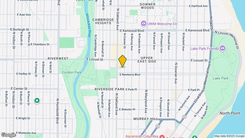 2817 N Cramer St, Unit 2817A Map and Location Details