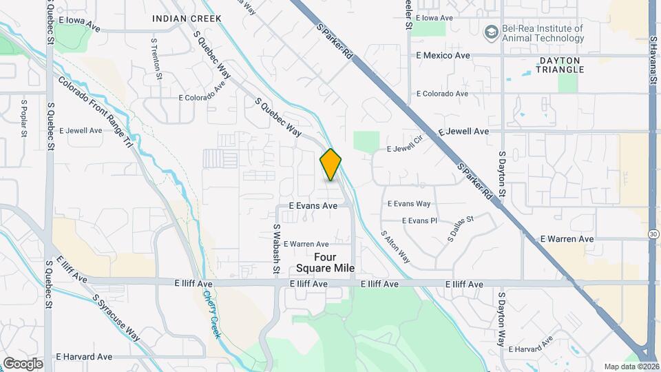 2032 S Xenia Way Map and Location Details