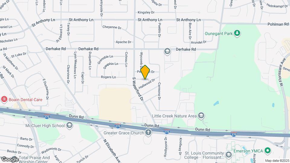 1100 Ozment Dr Map and Location Details