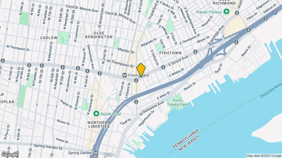 1140 Shackamaxon St, Unit 3R Mapa y Detalles de la Ubicación