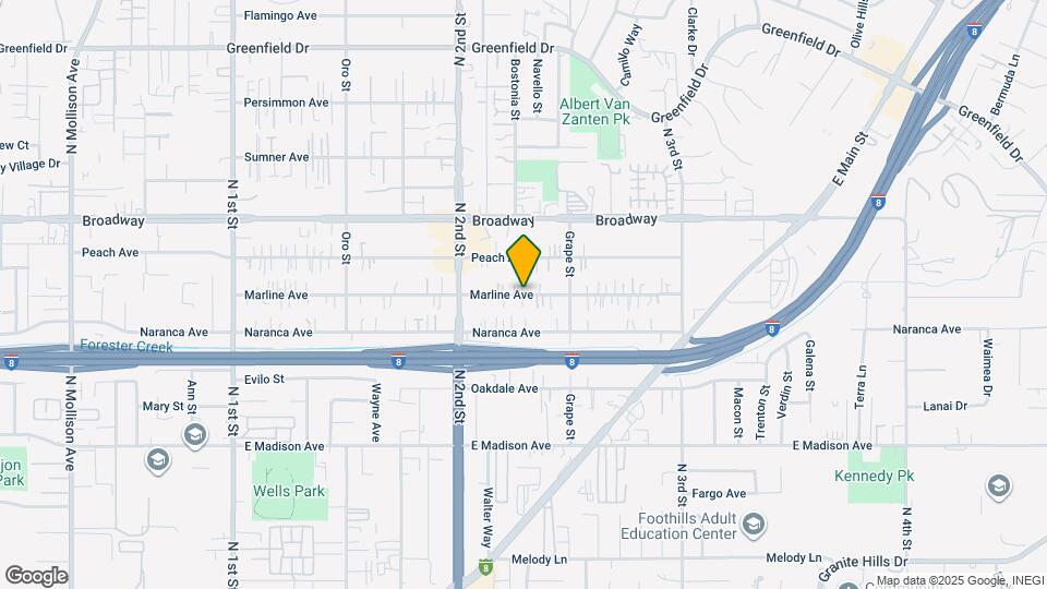 1345 Marline Ave Map and Location Details