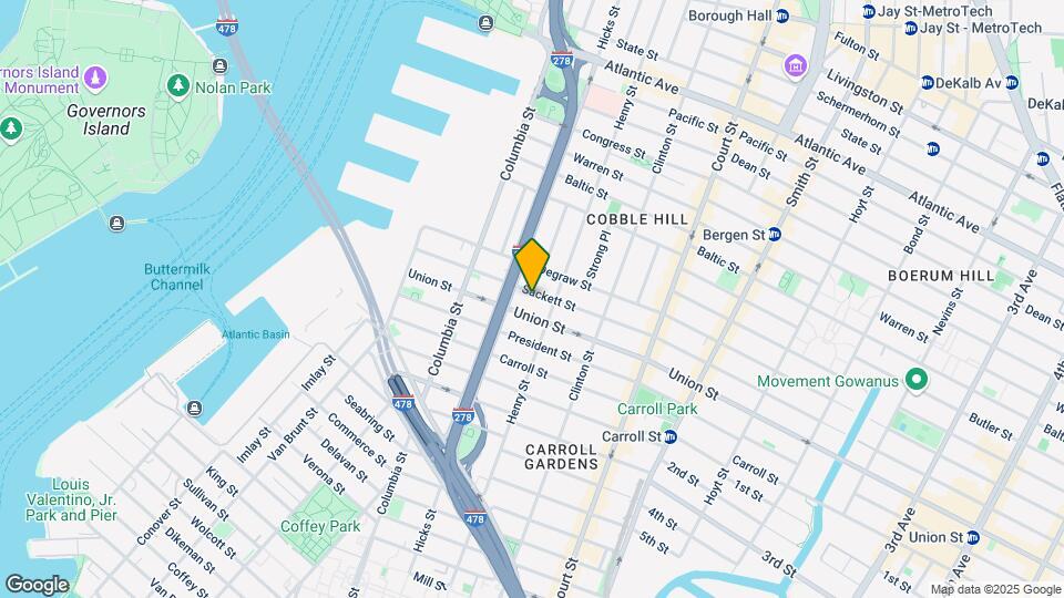 192 Sackett St Map and Location Details